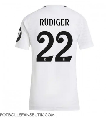 Real Madrid Antonio Rudiger #22 Replika Hemmatröja Damer 2024-25 Kortärmad